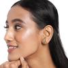 22K Yellow Gold Gold Navratna Stones,Diamond Earrings for women image 4