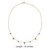 18K Yellow Gold Gold Emerald Chain for women image 4