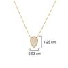 18K Yellow Gold Gold Opal Chain for women image 4