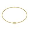 14K Yellow Gold Gold Cultured Freshwater Pearl Chain for women image 4
