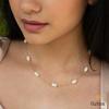18K Yellow Gold Gold Cultured Freshwater Pearl Chain for women image 4