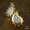 18K Yellow Gold Gold Cultured Freshwater Pearl Earrings for women image 5