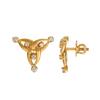 18K Yellow Gold Gold Diamond Earrings for women image 5