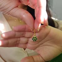 22K Yellow Gold Gold Emerald Earrings for women image 5