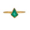 18K Yellow Gold Gold Diamond,Emerald Rings for women image 5