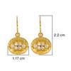 18K Yellow Gold Gold Diamond Earrings for women image 5