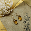 18K Yellow Gold Gold Citrine Earrings for women image 5