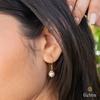 18K Yellow Gold Gold Cultured South Sea Pearl Earrings for women image 5