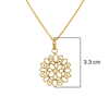 18K Yellow Gold Gold Diamond Pendants for women image 5