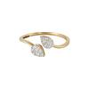 18K Yellow Gold Gold Diamond Rings for women image 5